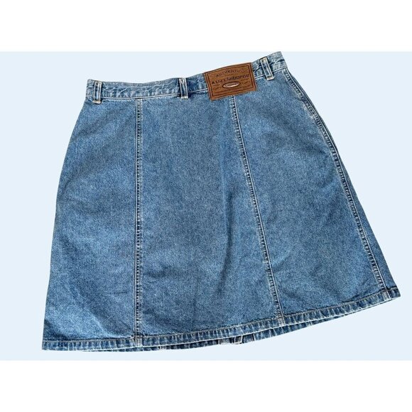 Vintage Liz Wear /  Liz Claiborne 80s / 90s Button Front Denim Skirt Sz 29 - Picture 6 of 8